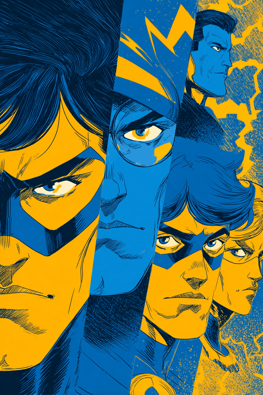 Couverture de bande dessinée illustrée